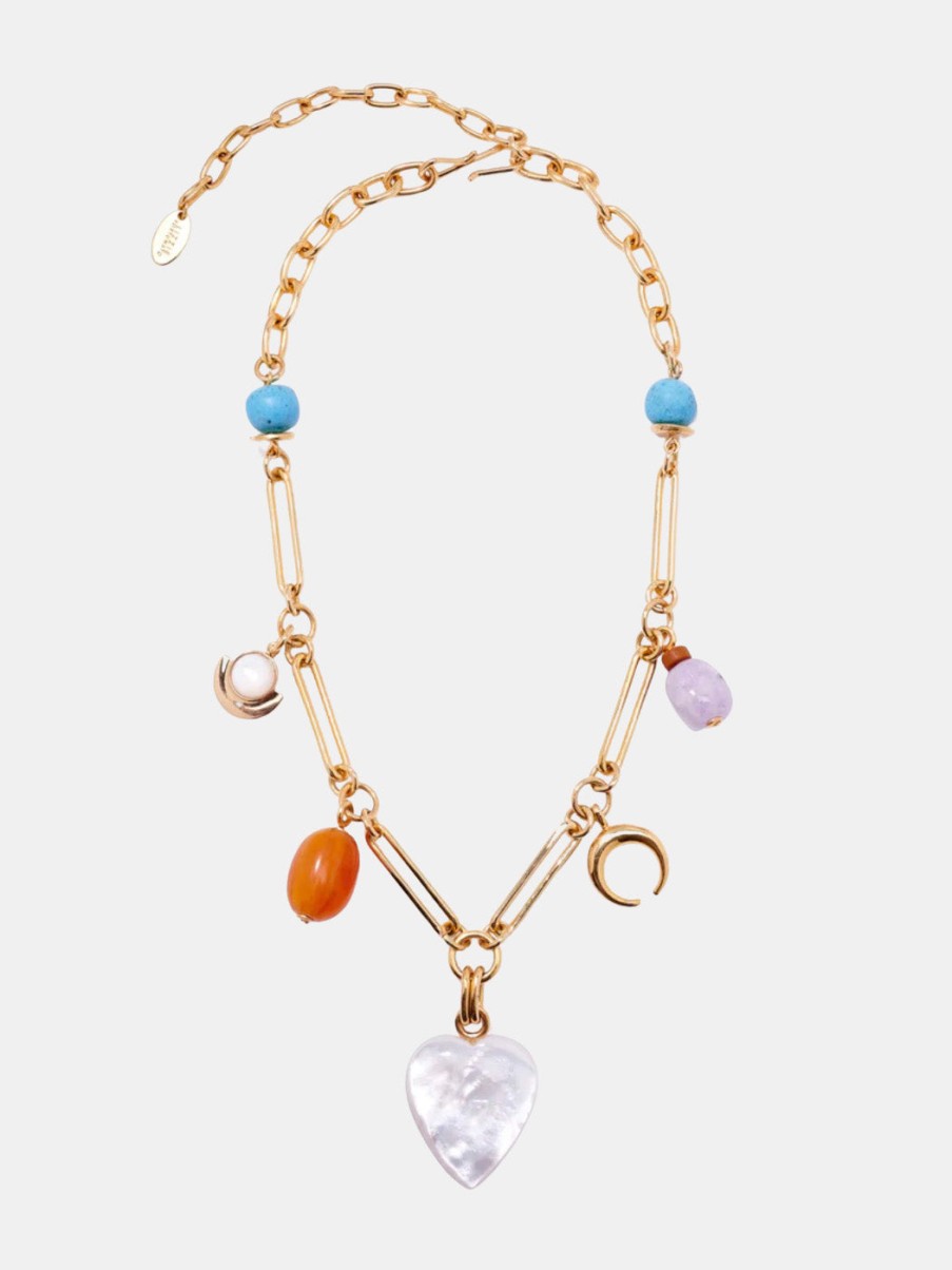 Accessories Lizzie Fortunato Pendants | Moonlight Charm Necklace Multi