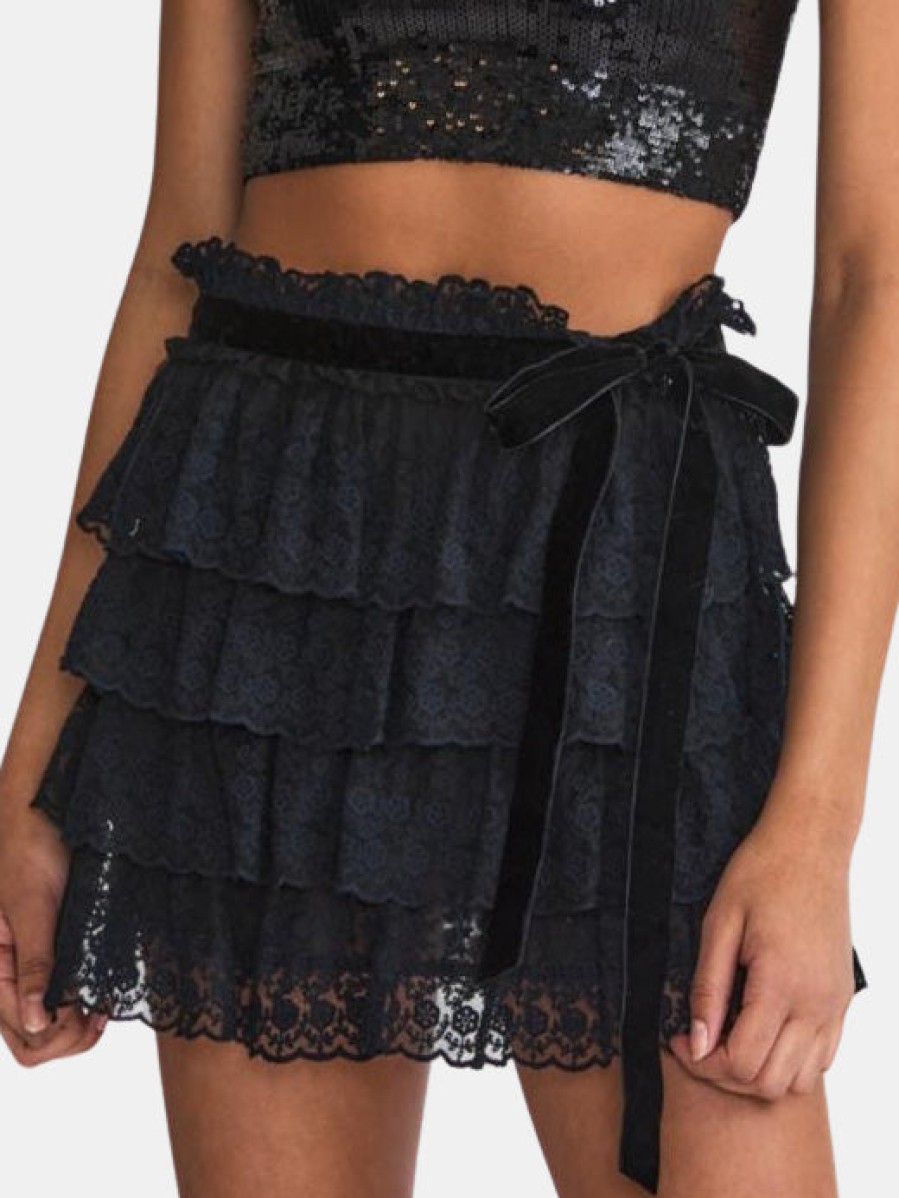 Clothing LOVESHACK FANCY Mini | Romero Skirt Black