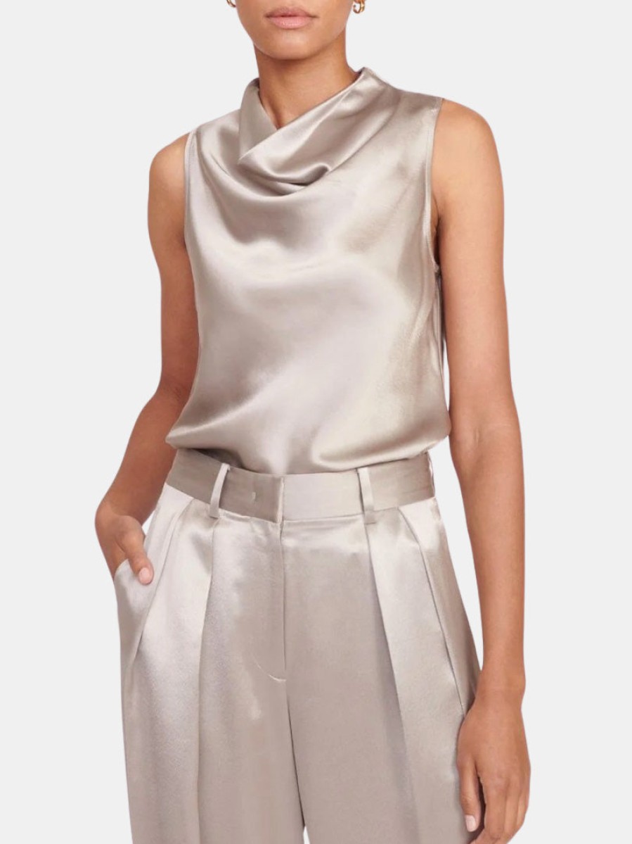 Clothing STAUD | Gesture Top Silver