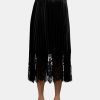 Clothing LE SUPERBE Skirts | Interlace Pleated Skirt Black