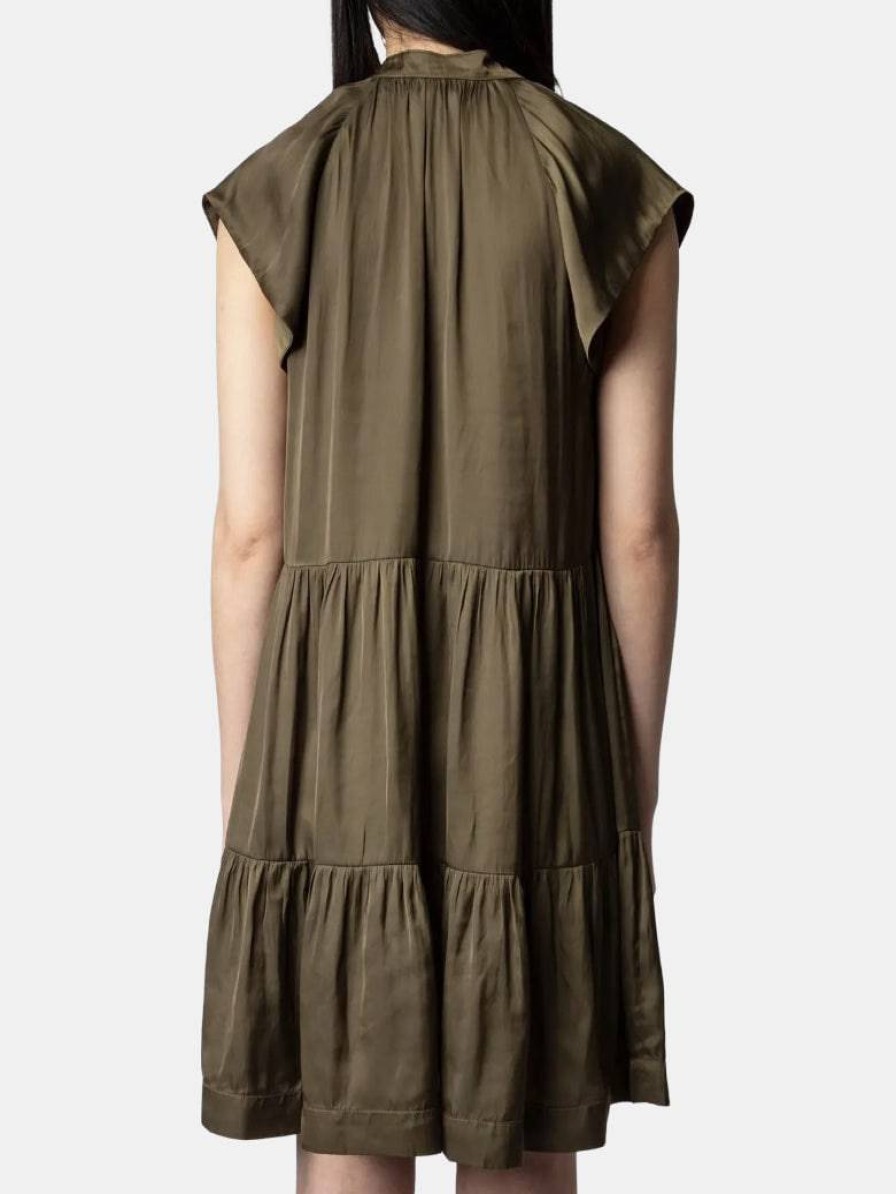 Clothing Zadig & Voltaire Mini | Rito Satin Dress Laurier