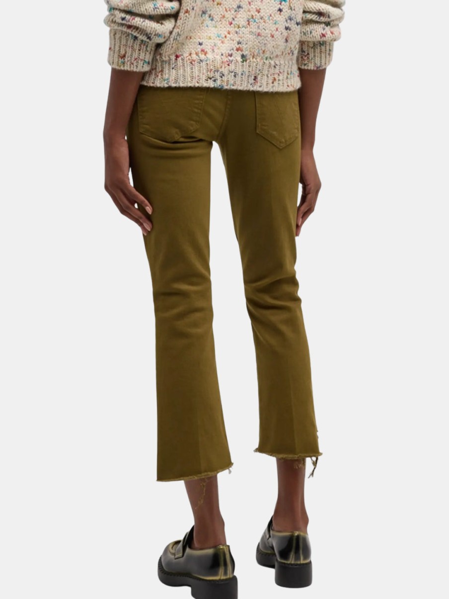 Clothing Mother Denim Denim | The Insider Crop Step Fray Fir Green