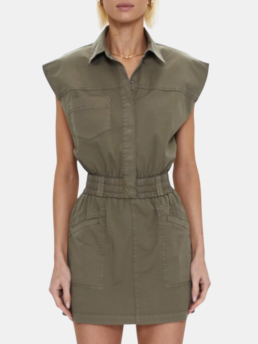 Clothing PISTOLA Mini | Rosie Mini Dress Dark Olive