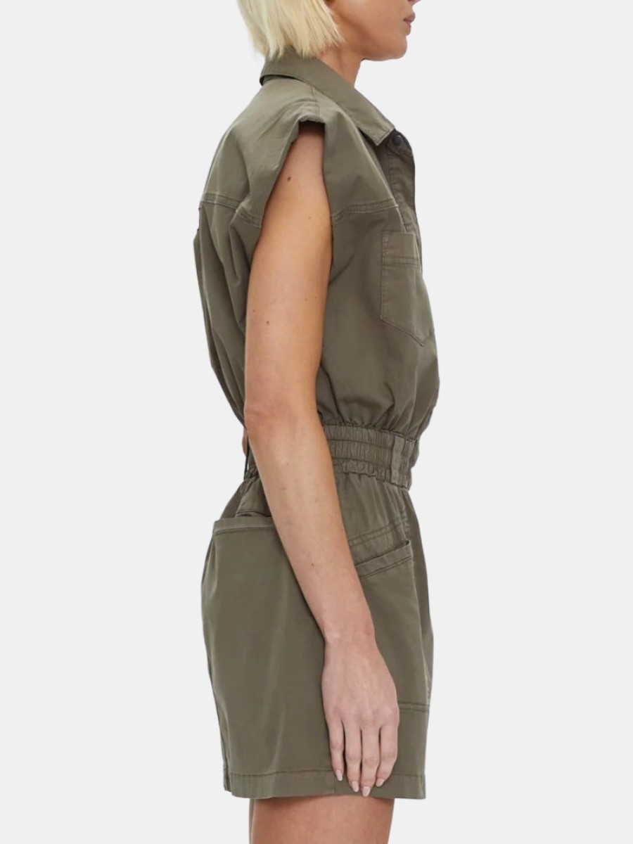 Clothing PISTOLA Mini | Rosie Mini Dress Dark Olive