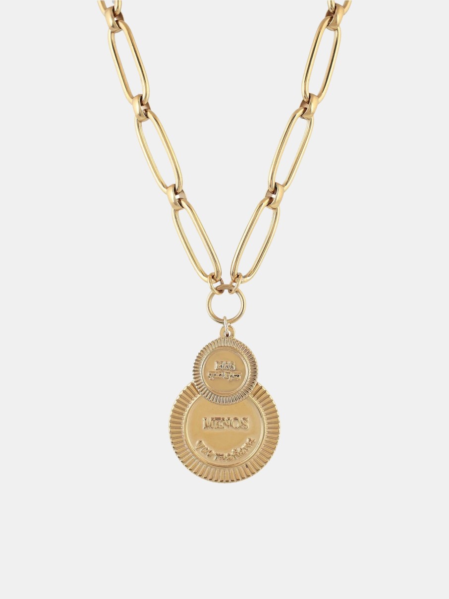 Accessories IBIZA PASSION Necklaces | Don'T Ever Stop Double Medal Necklace