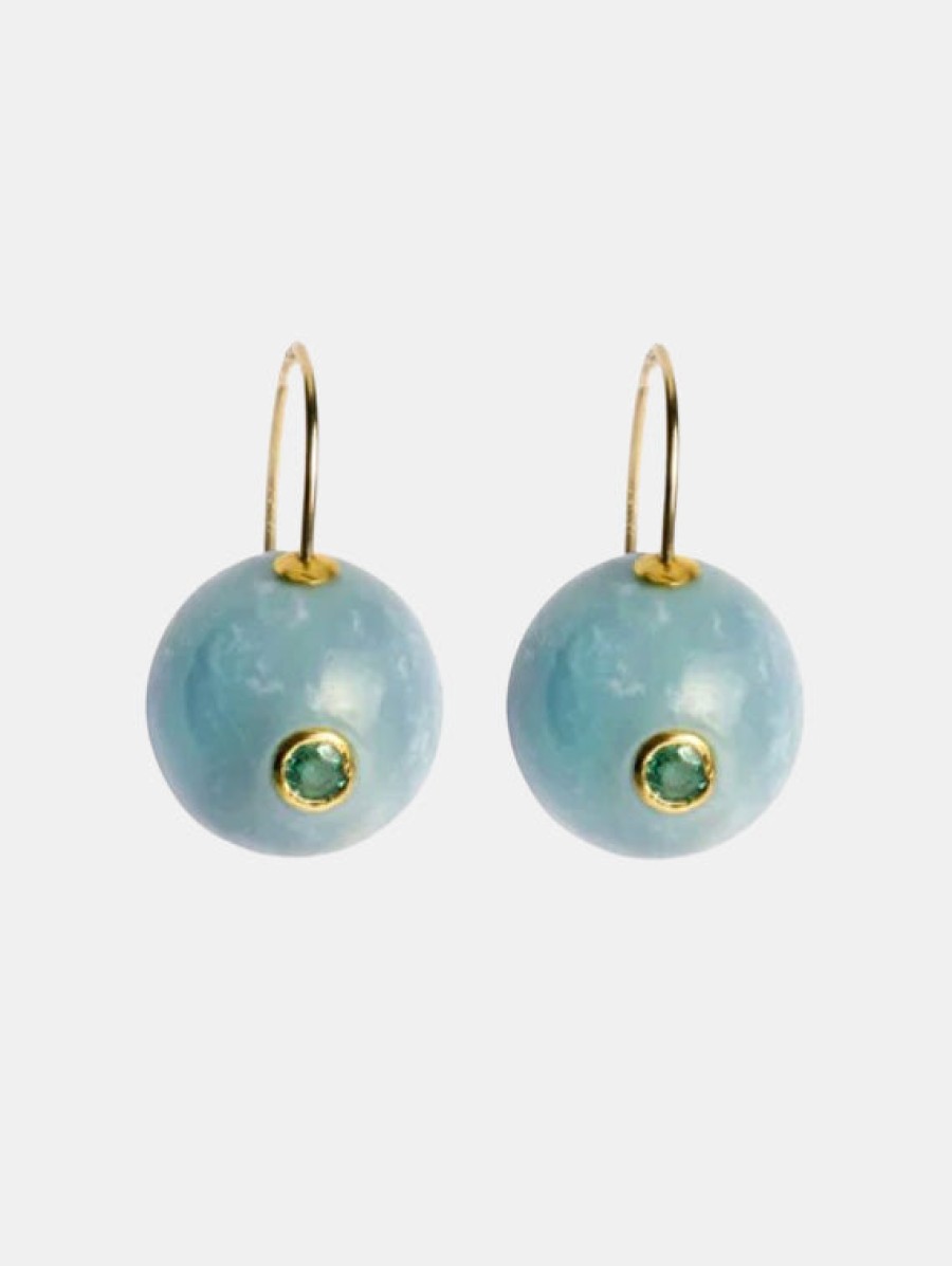 Accessories LIZZIEFORTUNATO | Comet Earrings In Sky Oc