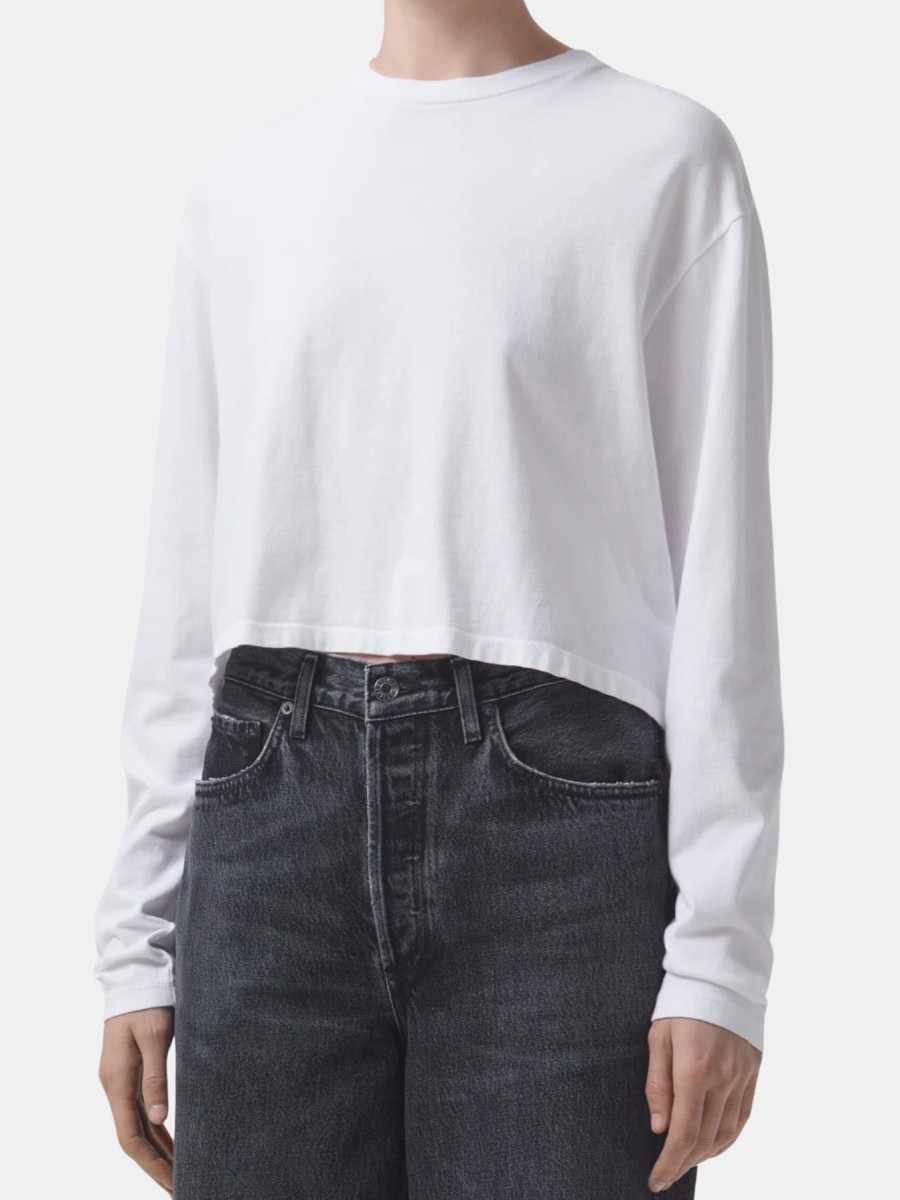 Clothing AGOLDE Tees | Mason Cropped Tee