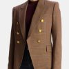 Clothing ALC Blazers | Chelsea Jacket Chestnut Multi