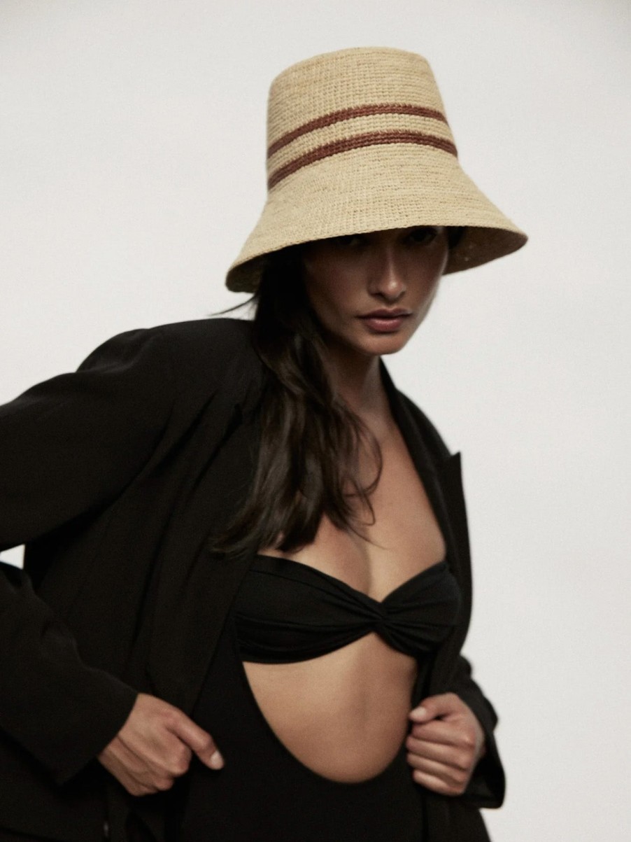 Accessories JANESSA LEONE | Ryder Bucket Hat Natural