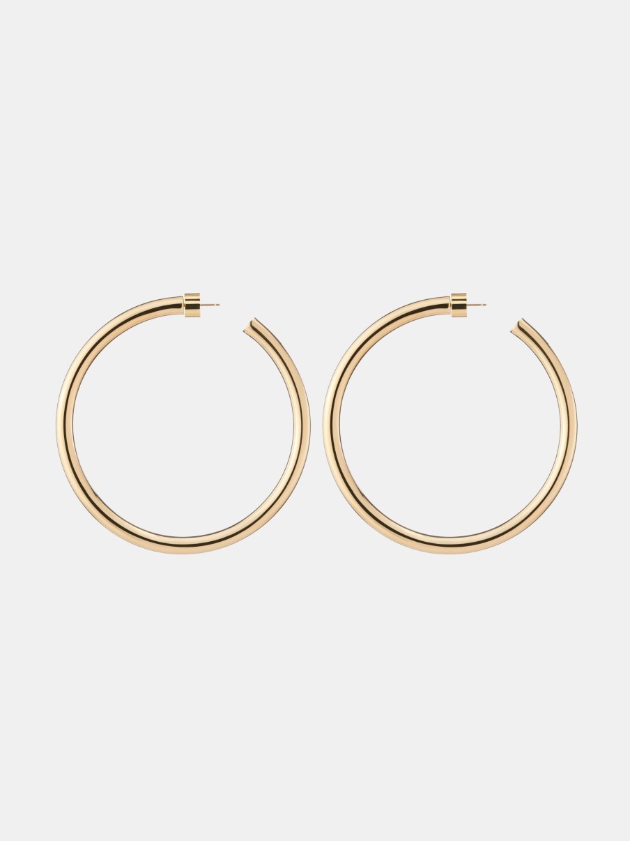 Accessories JENNIFER FISHER Earrings | 2" Natasha Hoops 10K Yellow