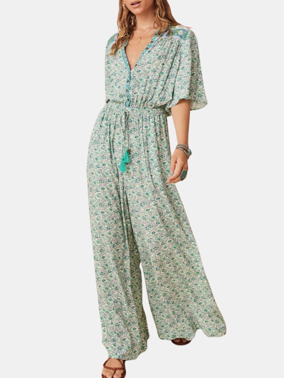 Clothing SPELL | Sienna Jumpsuit Jade