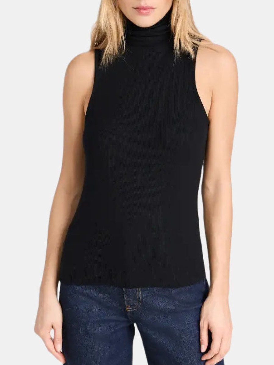 Clothing FRAME Tanks | Sleeveless Turtleneck Top