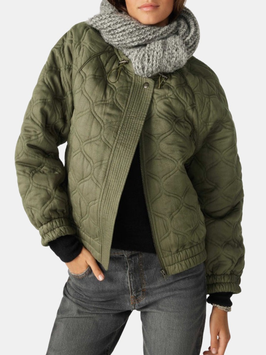 Clothing BA&SH Puffer Jackets | Soho Jacket Kaki Green