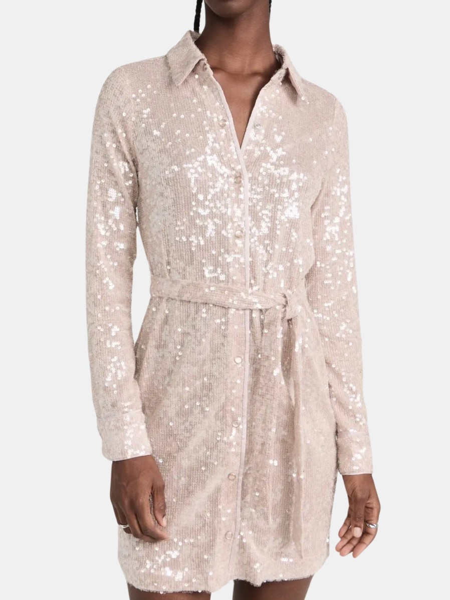 Clothing LE SUPERBE Mini | Inner Glow Shirt Dress Marilyn Nude Shine