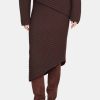 Clothing STAUD Skirts | Cantilever Skirt Dark Chocolate