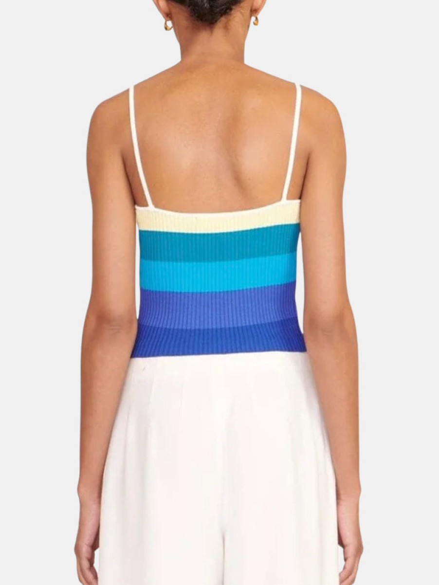 Clothing Staud Tanks | Soleil Top Pacific Stripe