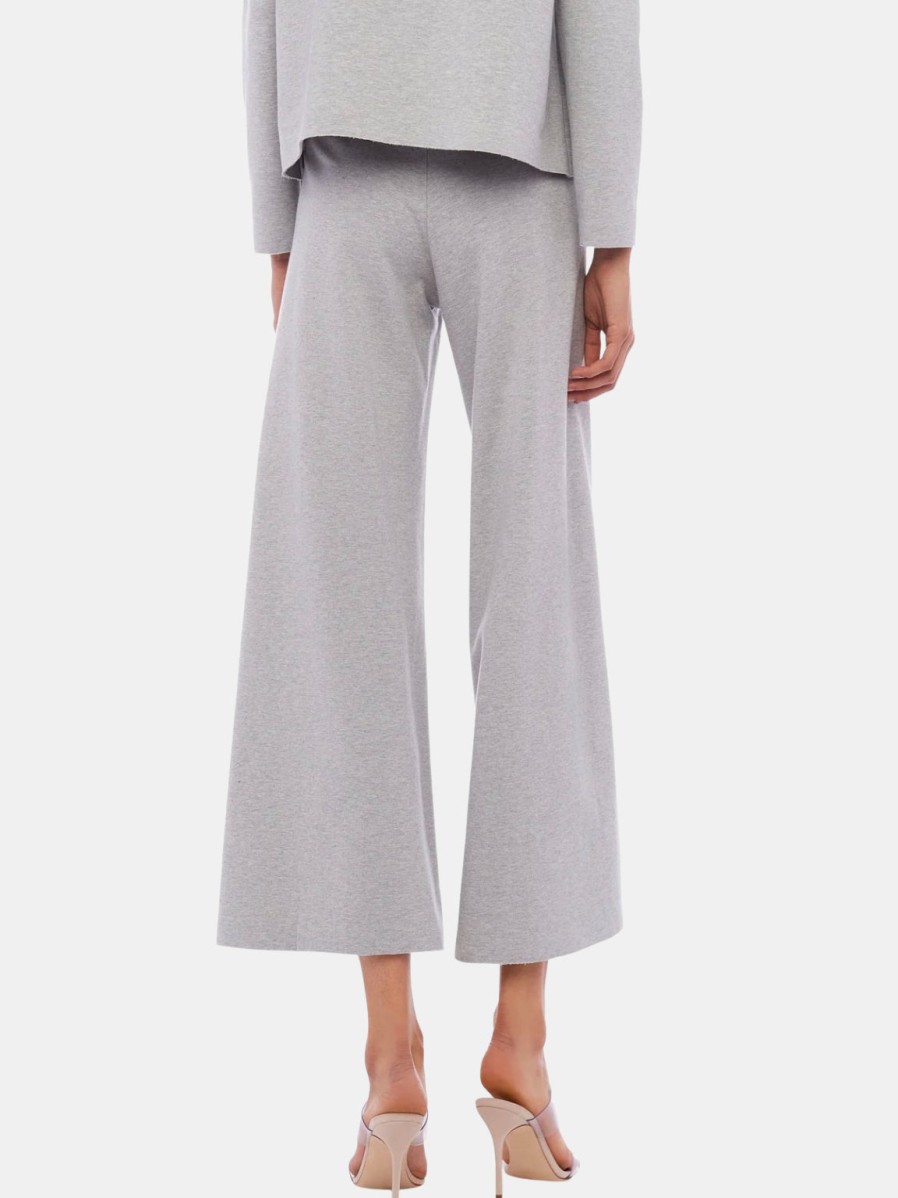 Clothing NORMA KAMALI Pants | Short Straight Leg Pant Light Heather Grey