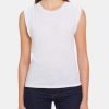 Clothing GOLDIE Tees | Rolled Sleeve Tank White