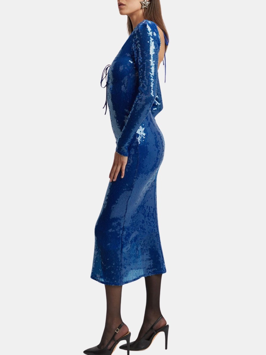 Clothing BARDOT Maxi | Verona Sequin Maxi Dress Cobalt