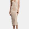 Clothing BARDOT Midi | Luna Sequin Midi Dress Nude