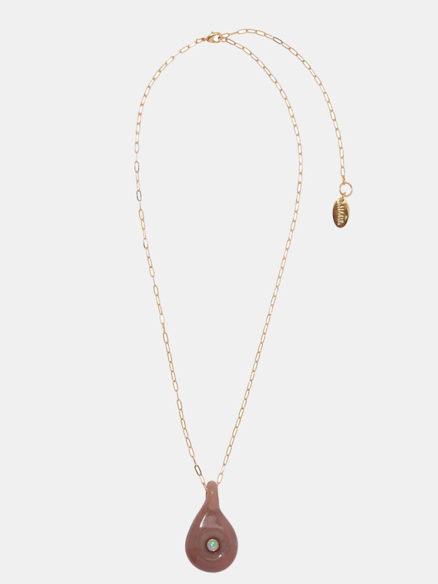 Accessories LIZZIEFORTUNATO Pendants | Muse Pendant Necklace Taupe