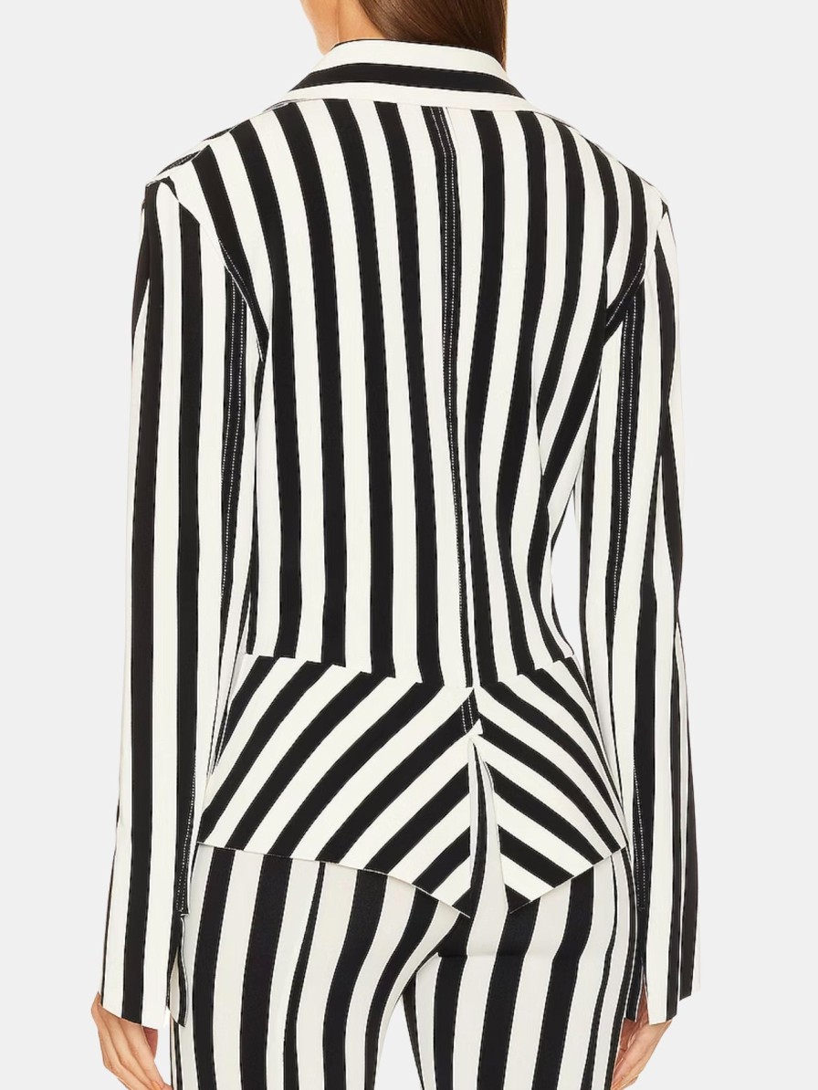 Clothing NORMA KAMALI Blazers | Bias Jacket 3/4 Stripe