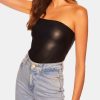 Clothing SUSANA MONACO Tanks | Faux Leather Tube Top