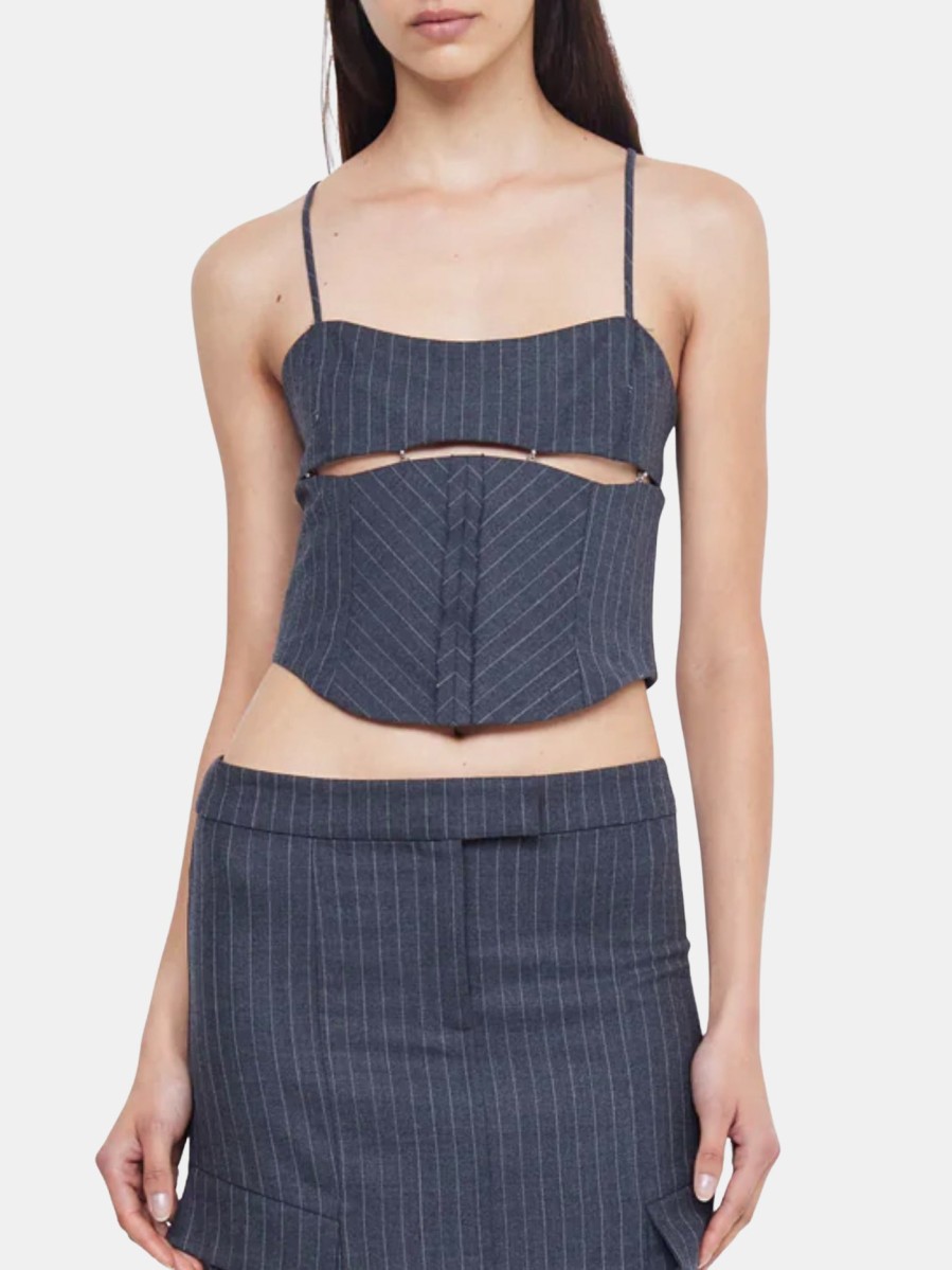 Clothing BEC + BRIDGE | Jesse Corset Top Charcoal