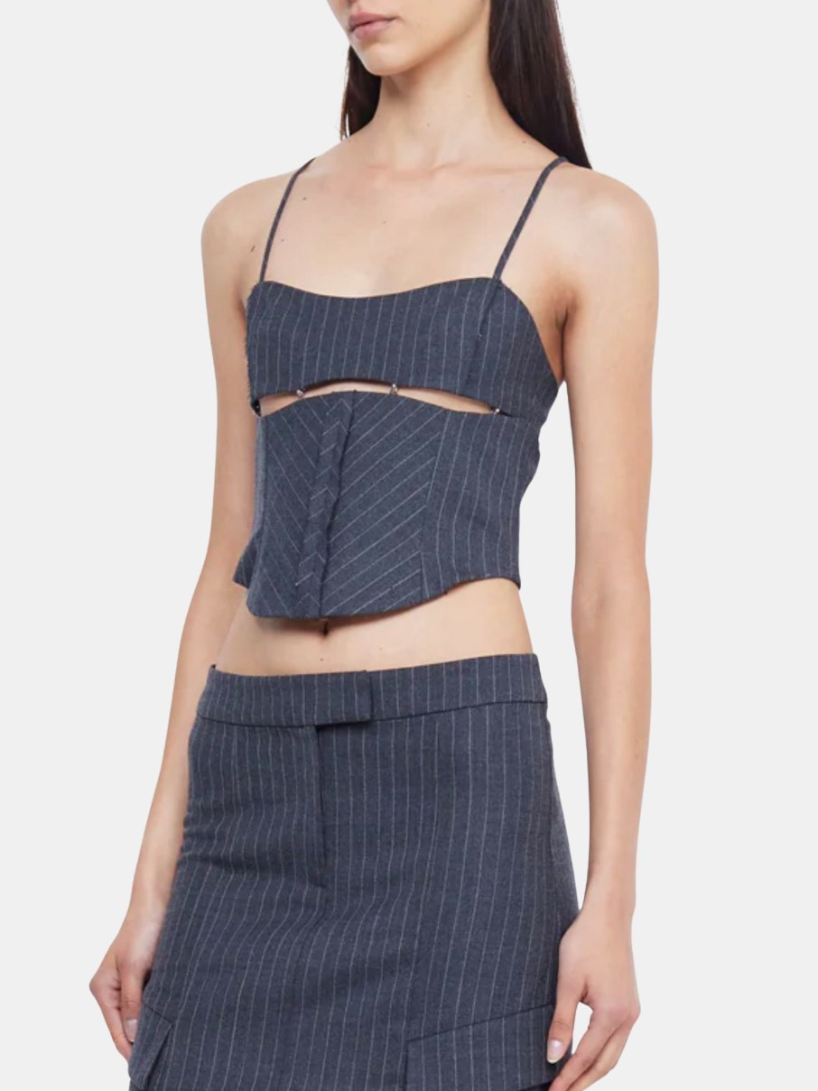 Clothing BEC + BRIDGE | Jesse Corset Top Charcoal