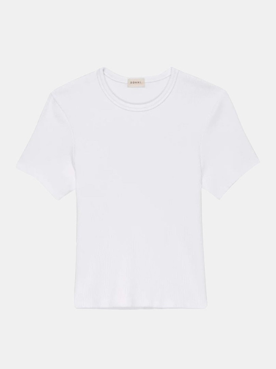 Clothing DONNI Tees | Rib Crewneck Tee