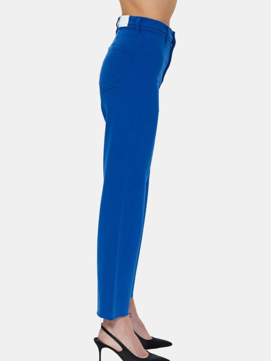 Clothing PISTOLA Denim | Penny Crop High Rise Wide Leg Cobalt