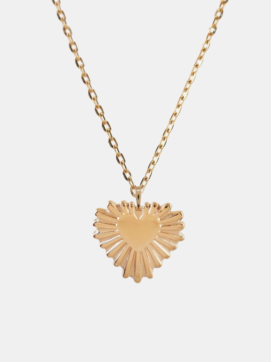 Accessories IBIZA PASSION Necklaces | Be Curious Mini Heart Necklace Gold