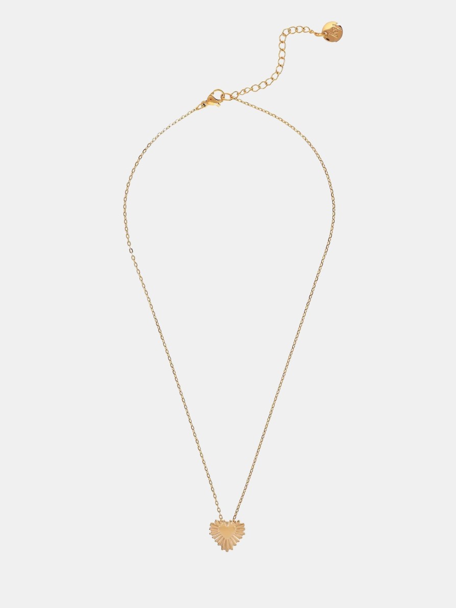 Accessories IBIZA PASSION Necklaces | Be Curious Mini Heart Necklace Gold