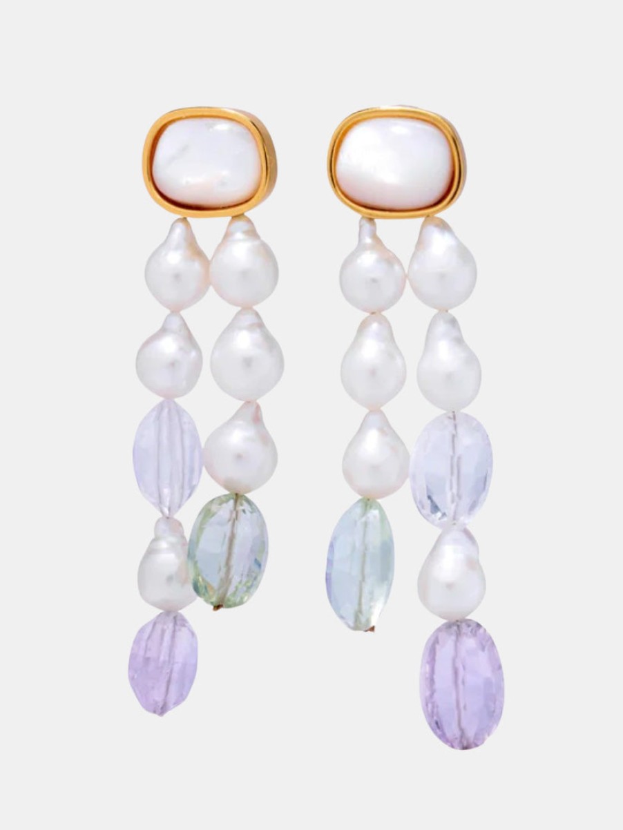 Accessories Lizzie Fortunato Earrings | Pearl Holiday Earrings Oc