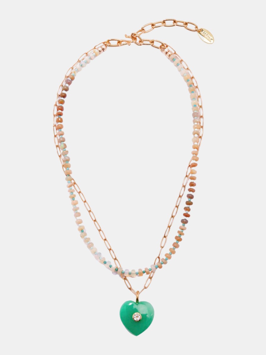 Accessories Lizzie Fortunato Necklaces | Lamai Heart Necklace Multi