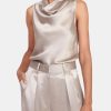 Clothing STAUD Tanks | Gesture Top Silver