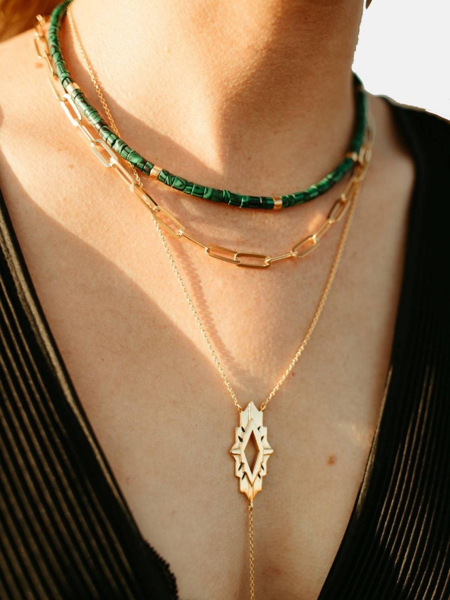 Accessories Sierra Winter Necklaces | Boa Necklace Malachite